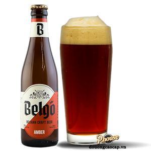 Bia Belgo Amber 5.1% Thùng 24 Chai x 330ml