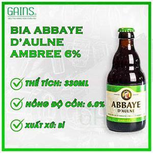 Bia Bỉ Abbaye d’Aulne Ambree 6% chai 330ml