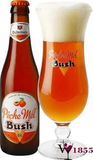 Bia Bỉ Pêche Mel Bush Chai 330ml