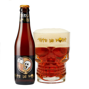 Bia Bỉ Tete De Mort Triple Amber 8,1% Chai 330ml