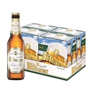 Bia Bitburger premium - Thùng 24 chai 330ml