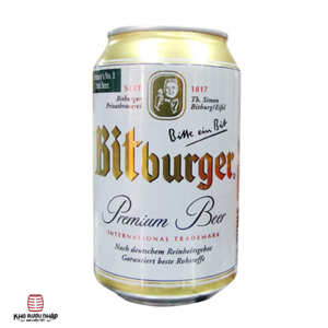 Bia Bitburger premium - Thùng 24 chai 330ml