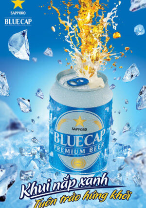 Bia Sapporo Blue Cap 4,5% Nhật Bản - 24 lon 330ml