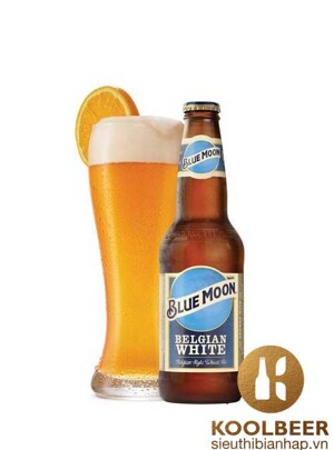 Bia Blue Moon Belgian White 5.4% Thùng 24 chai x 330ml