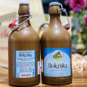 Bia Bokrijks Bỉ chai sứ 750ml