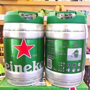 Bia bom tươi Heineken Hà Lan 5 lít