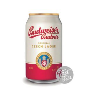 Bia Budweiser Budvar vàng thùng 24 lon x 330ml