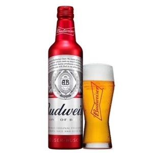 Bia Budweiser Mỹ 5% Chai nhôm 475ml