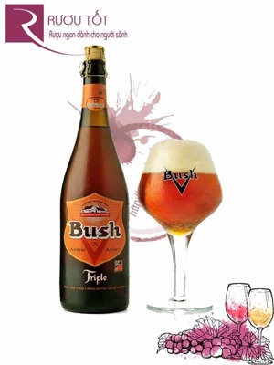 Bia Bush Amber Triple 12% – 6 Chai 750ml