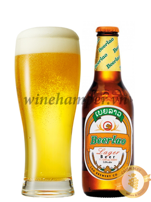 Bia chai Beerlao Lager 5% thùng 24 chai 330ml