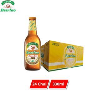 Bia chai Beerlao Lager 5% thùng 24 chai 330ml