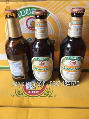 Bia chai Beerlao Lager 5% thùng 24 chai 330ml