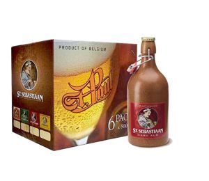 Bia chai sứ đen St. Sebastiaan Dark Ale - Thùng 6 chai x 500ml (6.9%)