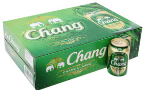 Bia Chang lon 320ml 5% Thái Lan thùng 24 chai