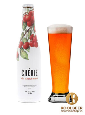 Bia Chérie Biere Blance 3.5% Thùng 24 Chai 330ml