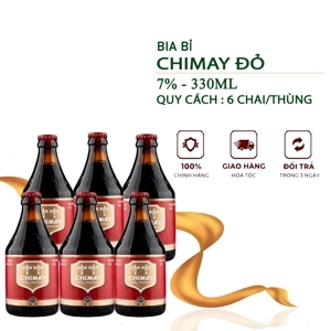 Bia Chimay Đỏ 7% Thùng 12 chai 330ml