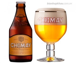 Bia Chimay vàng 4,8% Bỉ – chai 330ml