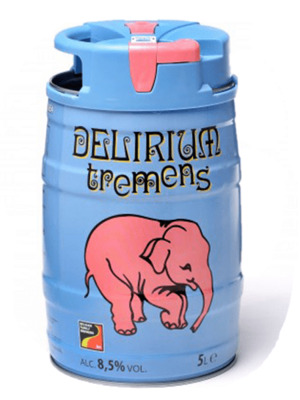 Bia con voi Delirium Tremens 8,5% - bom 5l (Bỉ)