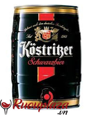 Bia đen Kostritzer Schwarzbier 4.8% bom 5L