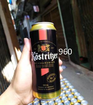 Bia đen Kostritzer Schwarzbier 4.8% – Thùng 24 Lon x 500ml