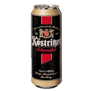 Bia đen Kostritzer Schwarzbier 4.8% – Thùng 24 Lon x 500ml