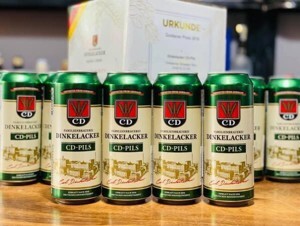 Bia Dinkelacker CD Pils 4.9% - Lon 500ml