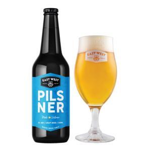 Bia East West Pacific Pilsner chai 330ml