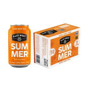 Bia East West Summer Hefeweizen lon 330ml