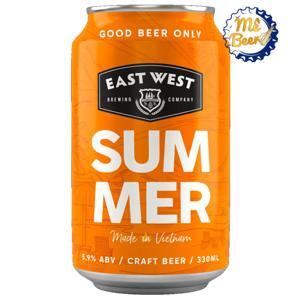 Bia East West Summer Hefeweizen lon 330ml