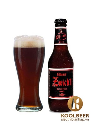 Bia Eibauer Zwick'l Dunkel 6.7% – Chai 250ml, Thùng 20 Chai