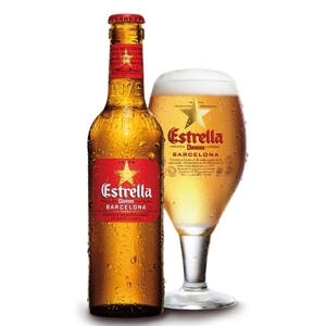 Bia Estrella Damm 4.6% - Thùng 24 chai 330ml