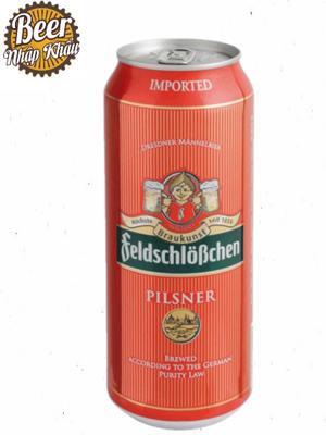 Bia Feldschlobchen Pilsner 4.9% Thùng 24 Lon x 500ml