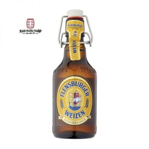 Bia Flensburger Weizen 5.1% Đức - 24 chai 330ml nút sứ