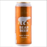 Bia Gấu Bear Beer Dark Wheat 5,4% - Lon 500ml, Thùng 24 Lon