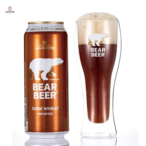 Bia Gấu Bear Beer Dark Wheat 5,4% - Lon 500ml, Thùng 24 Lon