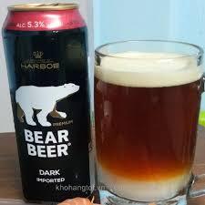 Bia Gấu Đen Bear Beer Dark Imported 5,3% - thùng 24 lon 500ml