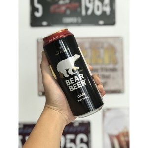 Bia Gấu Đen Bear Beer Dark Imported 5,3% - thùng 24 lon 500ml