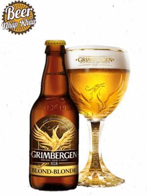 Bia Grimbergen Blonde 6.7% Thùng 24 chai x 330ml