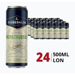 Bia Gubernija Unfiltered 5.0% Thùng 24 lon x 568ml