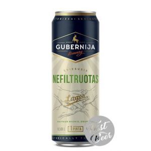 Bia Gubernija Unfiltered 5.0% Thùng 24 lon x 568ml