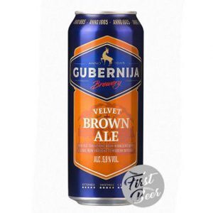 Bia Gubernija Velvet Brown Ale 5.9% Thùng 24 lon 500ml