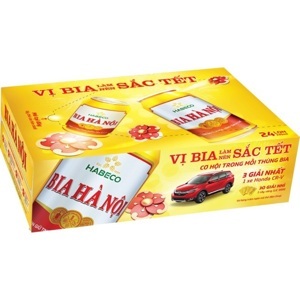 Bia Hà Nội Habeco thùng 24 lon x 330ml