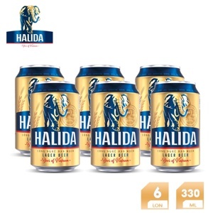 Bia Halida 5% Lốc 6 lon 330ml