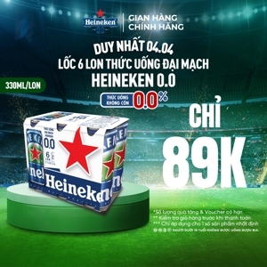 Bia Heineken lốc 6 lon x 330ml