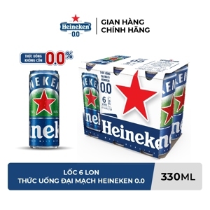 Bia Heineken lốc 6 lon x 330ml