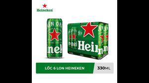 Bia Heineken lốc 6 lon x 330ml