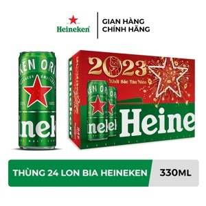 Bia Heineken thùng 24 lon x 330ml