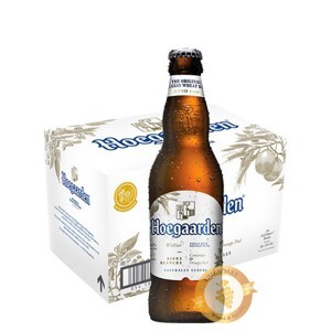 Bia Hoegaarden Trắng 4,9% - Thùng 24 chai x 330ml