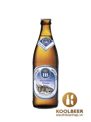 Bia Hofbrau Munchen Munchner Weisse 5,1% - Thùng 20 chai x 500ml