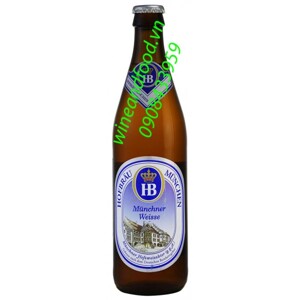 Bia Hofbrau Munchen Munchner Weisse 5,1% - Thùng 20 chai x 500ml